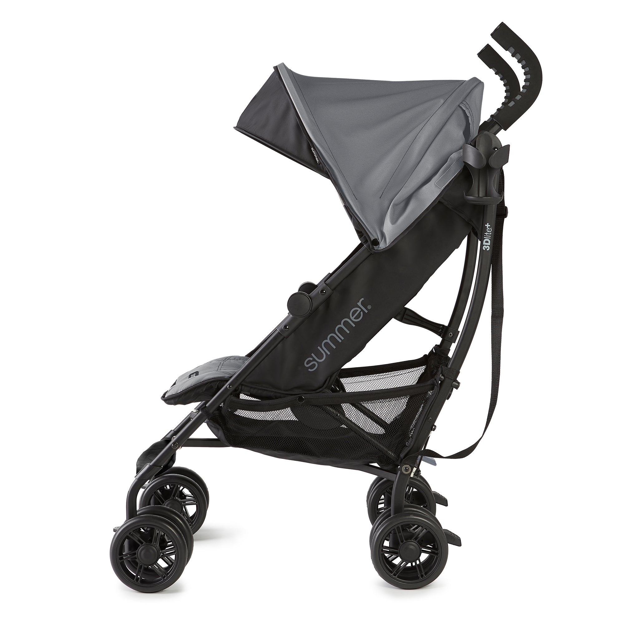 Summer Infant 3DlitePlus One-Hand Adjustable Stroller Matte Gray (Open Box)