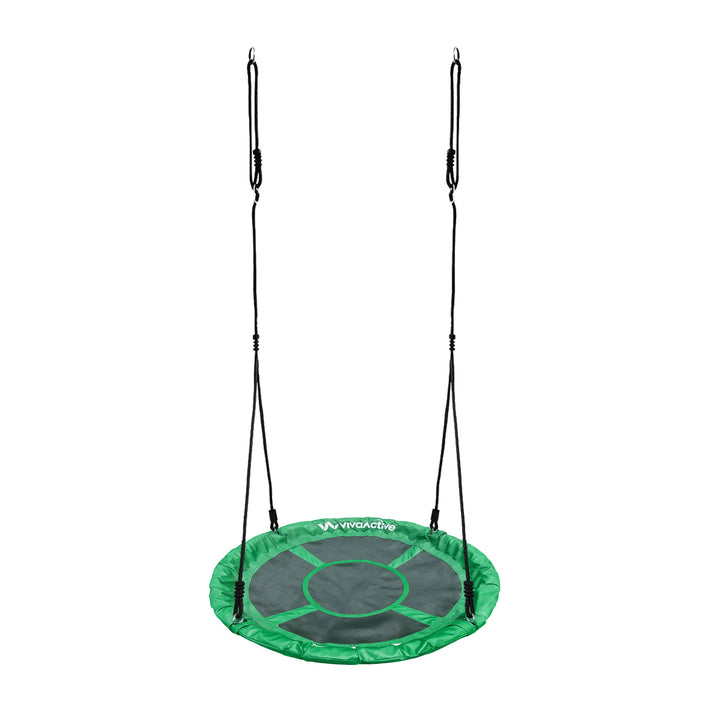 gobaplay Single Swing Set Playground Equipment with 39β Round Platform Saucer - VMInnovations