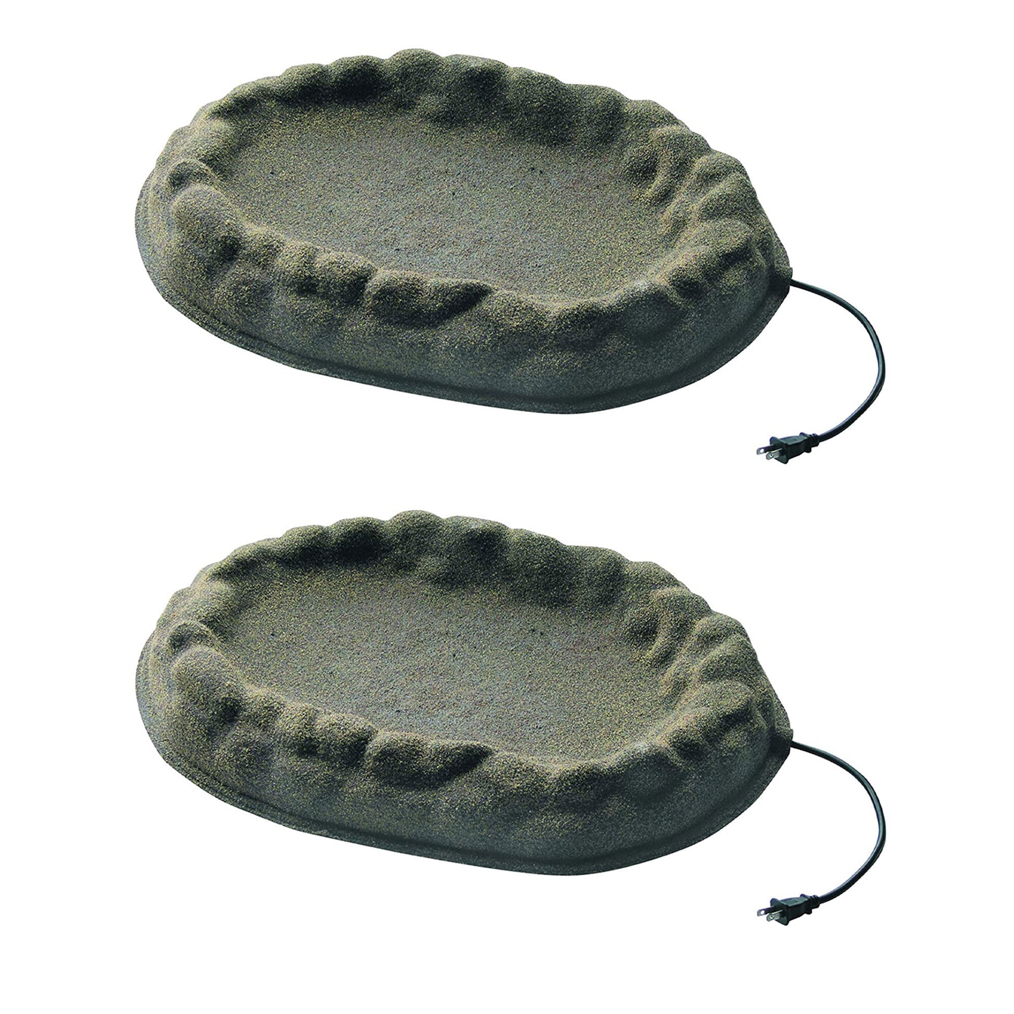Farm Innovators 70 Watt 4 Seasons Outdoor Sand Coated Heated Birdbath (2 Pack) - VMInnovations