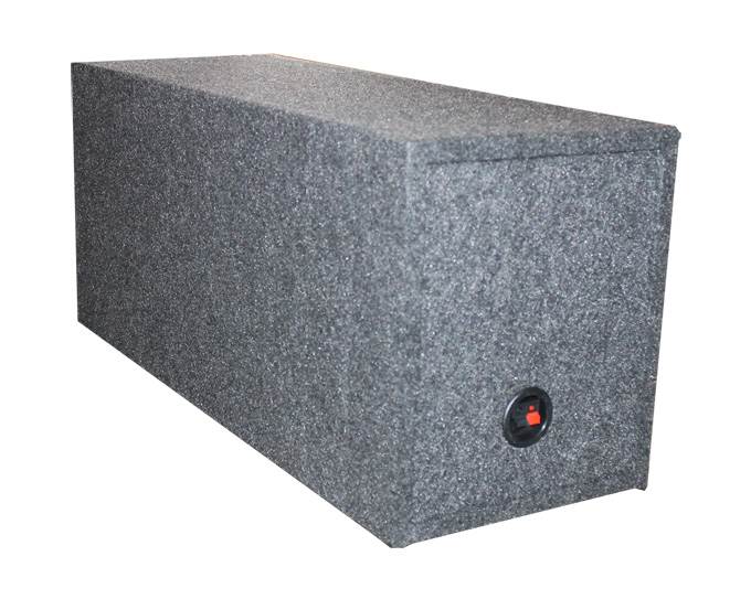 Q-POWER 12" Dual Sealed Car Subwoofer Box Enclosure 32"x14.25"x12.25"(Damaged)
