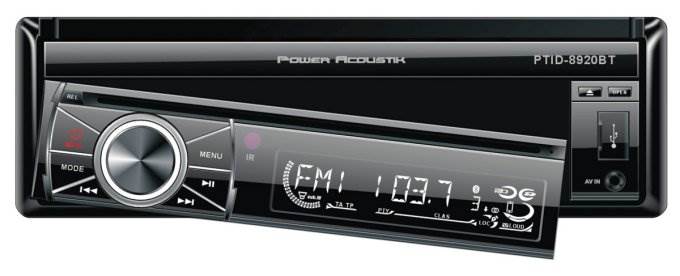 POWER ACOUSTIK 7" Touch Screen DVD/CD Car Player USB/SD Aux Reciever - Open Box