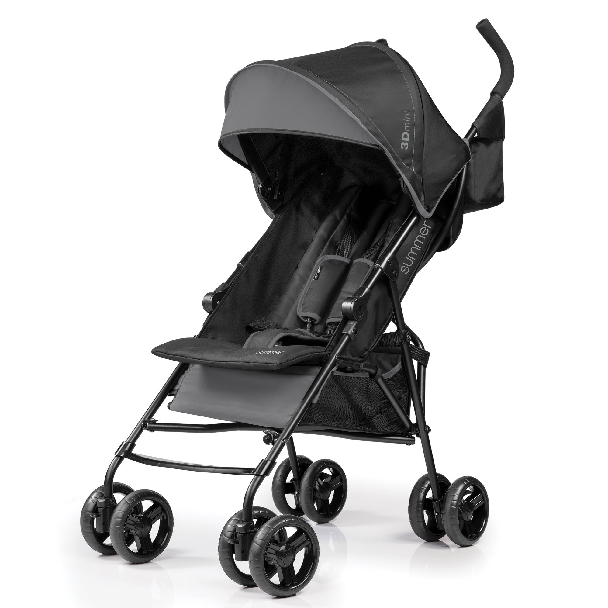 Summer Infant 3Dmini Folding Convenience Toddler Baby Stroller, Gray (Open Box)