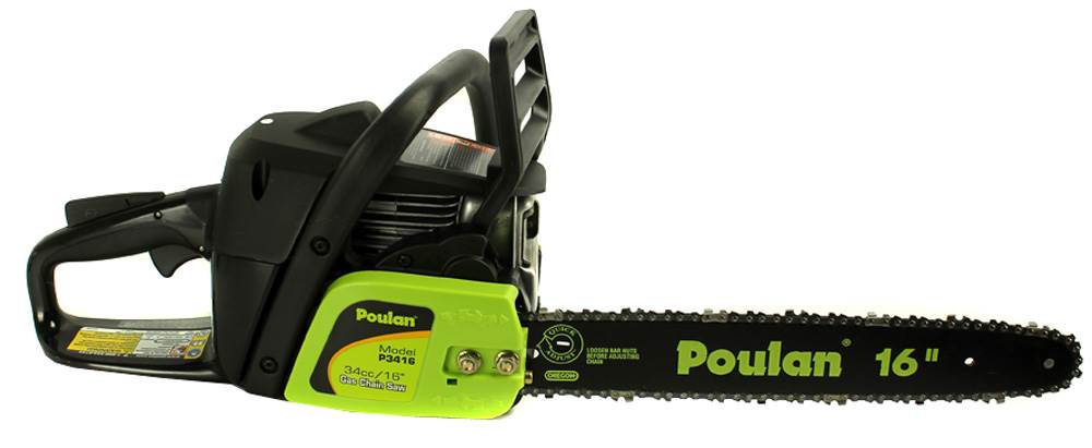 Poulan PP3416 16" 34CC 2 Cycle Gas Powered ChainSaw (For Parts)
