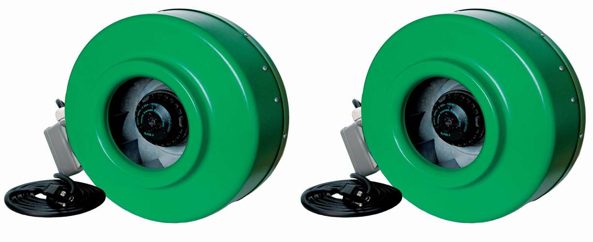 Hydrofarm ACDF8 Active Air 8 Inch Inline Duct Fan Blower, 720 CFM (2 Pack)