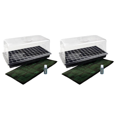 Jump Start Germination Hot House with Heat Mat Hydroponic Flower Grow (2 Pack) - VMInnovations