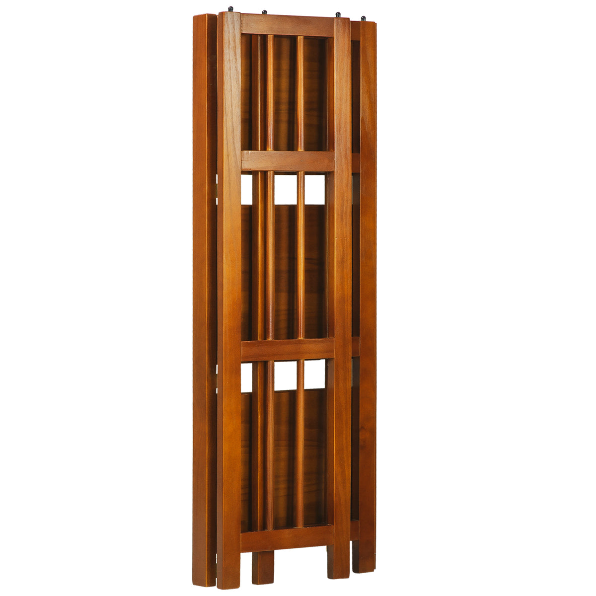 Casual Home 3 Shelf 14 Inch Folding Office Wood Bookcase, Honey Oak (For Parts)