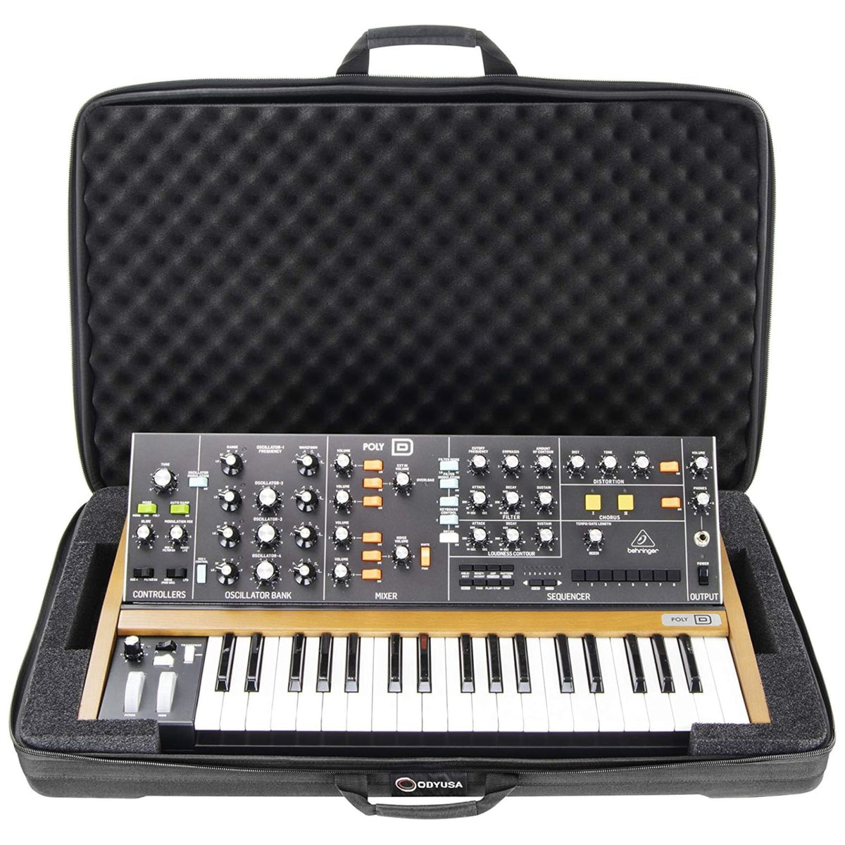 Odyssey Molded Case for Behringer Poly D Synth w Foam Padded Interior (Open Box)