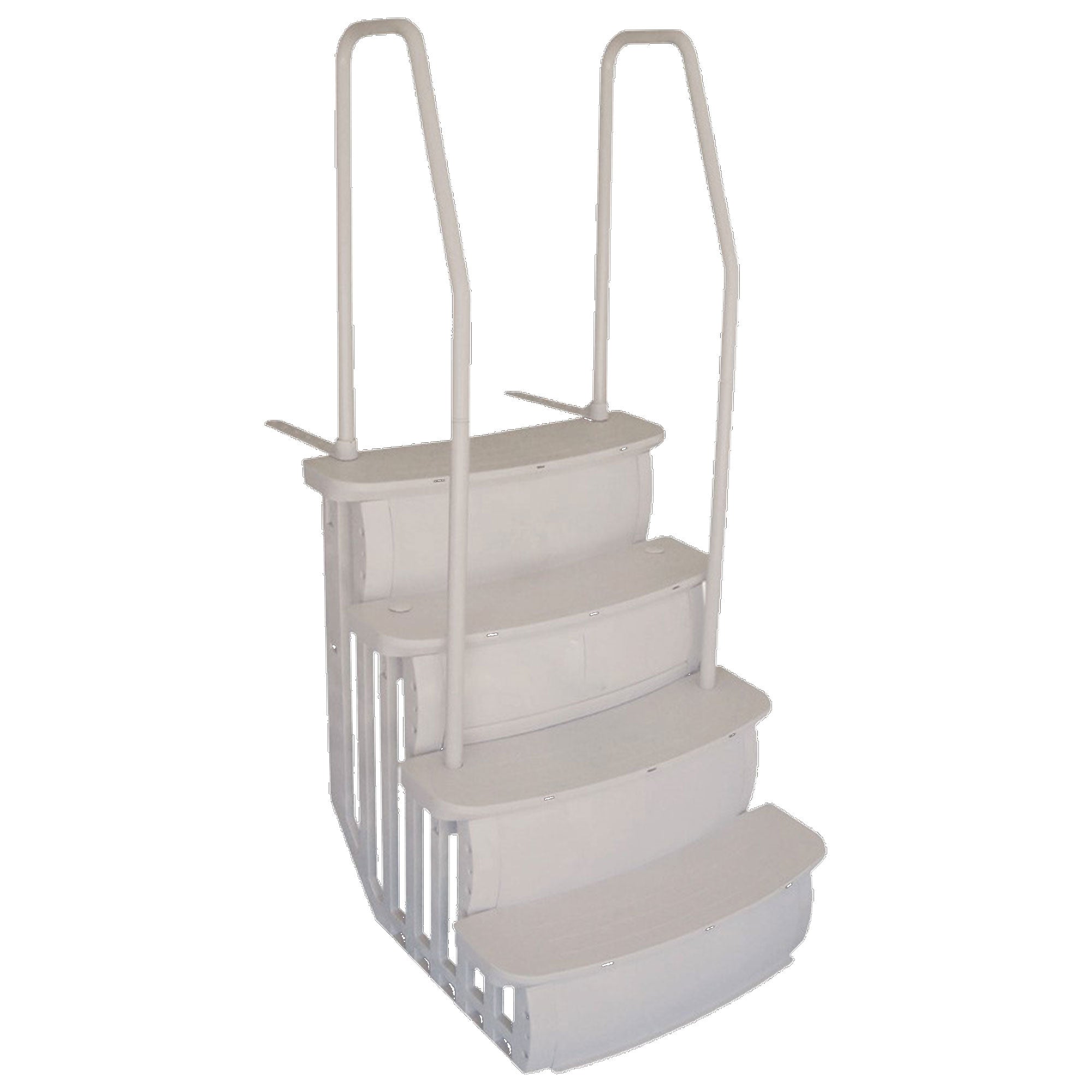 Main Access Adjustable Easy Entry Steps with Dual Handrails for Swimming Pools (Used) - VMInnovations