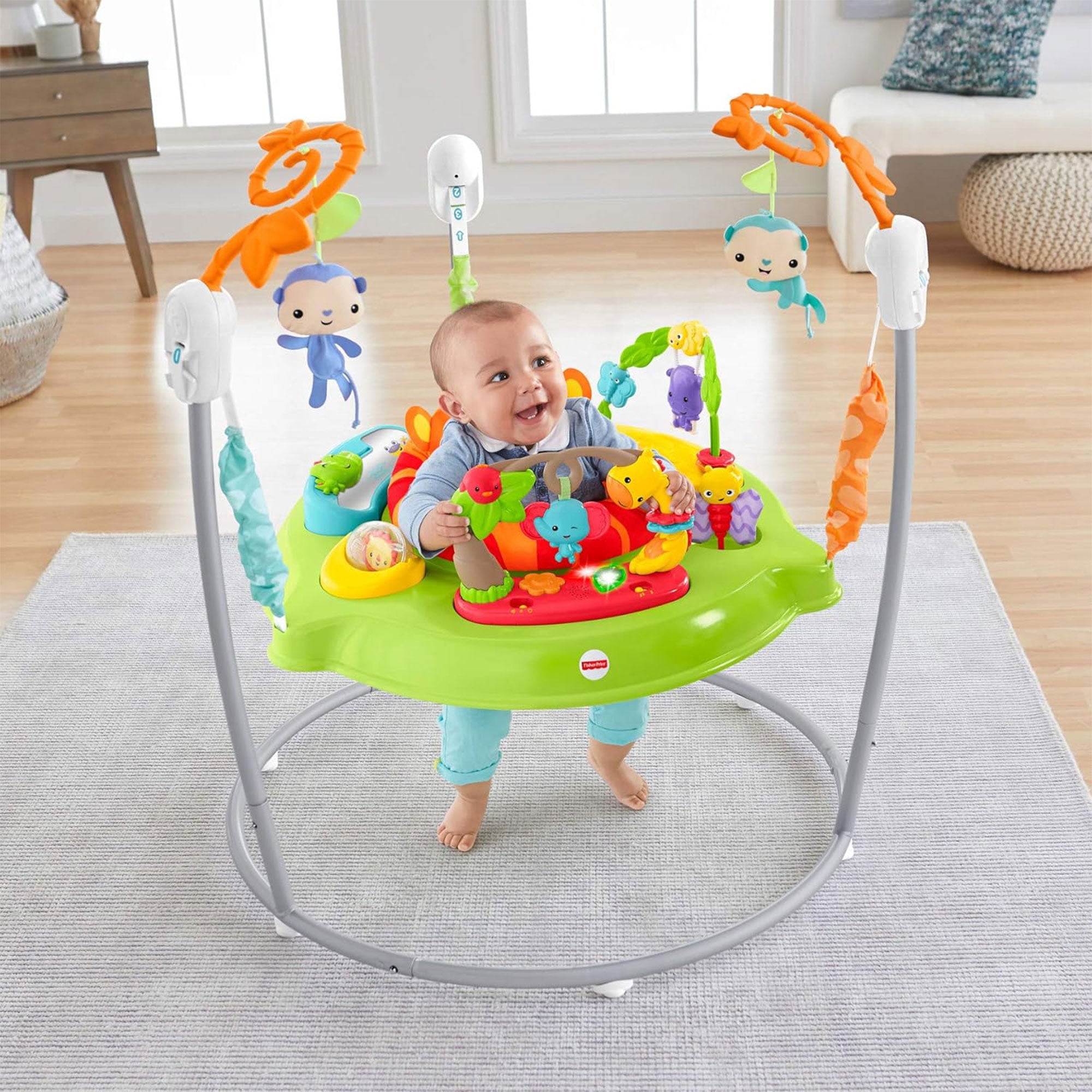 Fisher Price Tiger Time Jumperoo Activity Center w/Music, Lights & Sounds (Used) - VMInnovations