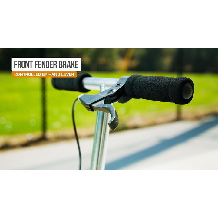 Razor DLX PowerWing Caster Scooter, 3 Urethane Wheels for Taller Riders, Green - VMInnovations