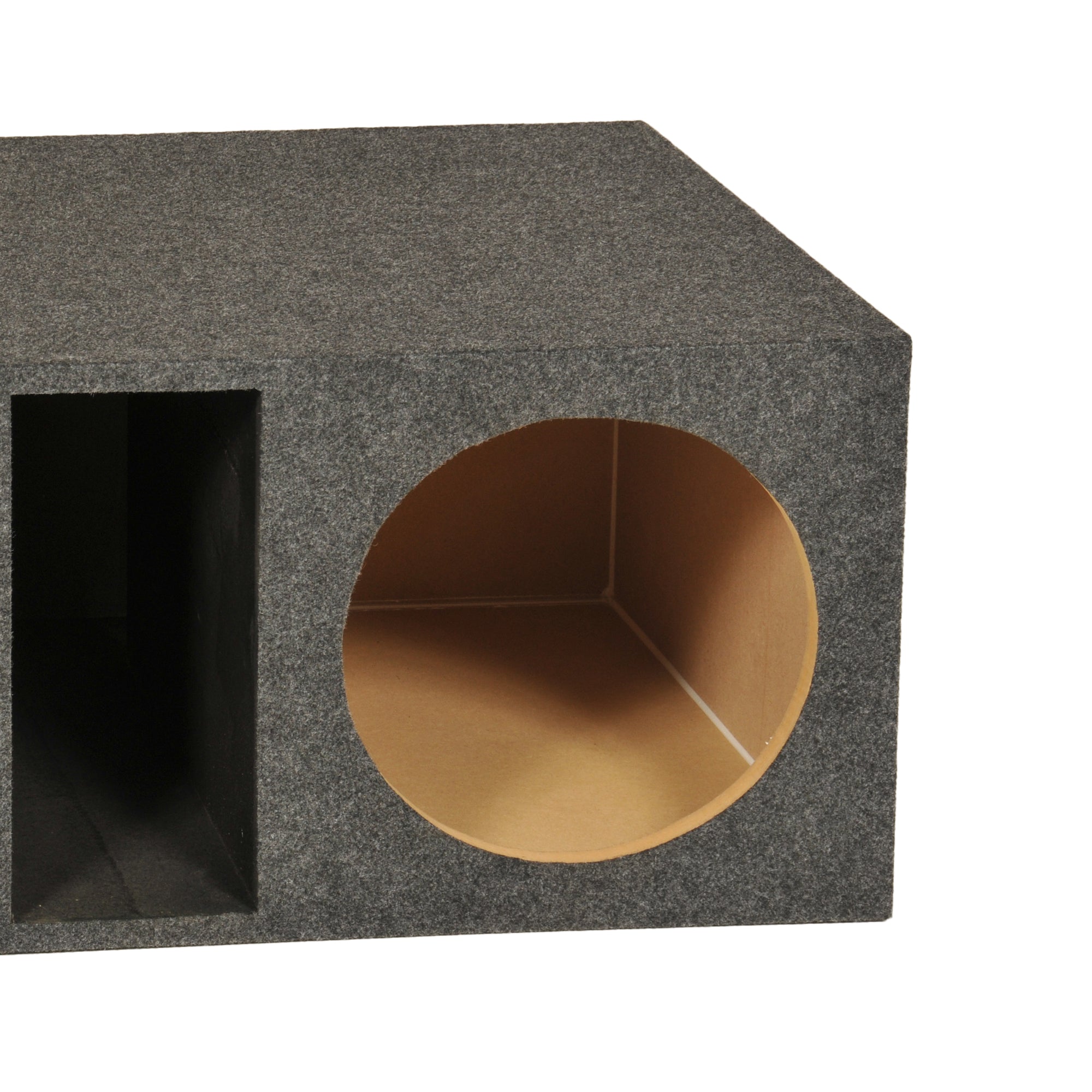 Q Power Dual Subwoofer Box, Heavy Duty Extra Large Bass Enclosure (Open Box)