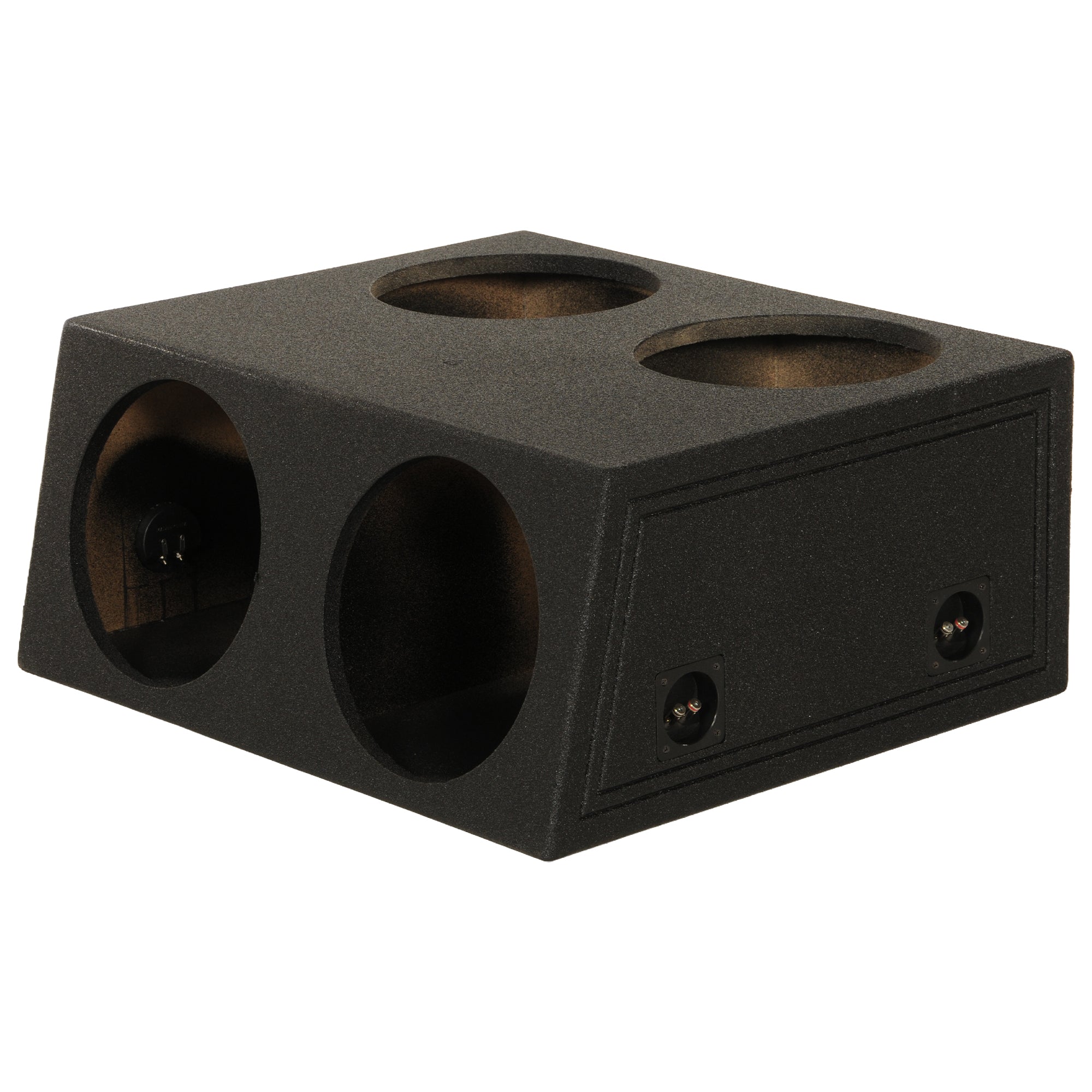 Q Power QBOMB124T Quad 12 Inch Sealed Subwoofer Box with Spray-On Bedliner - VMInnovations