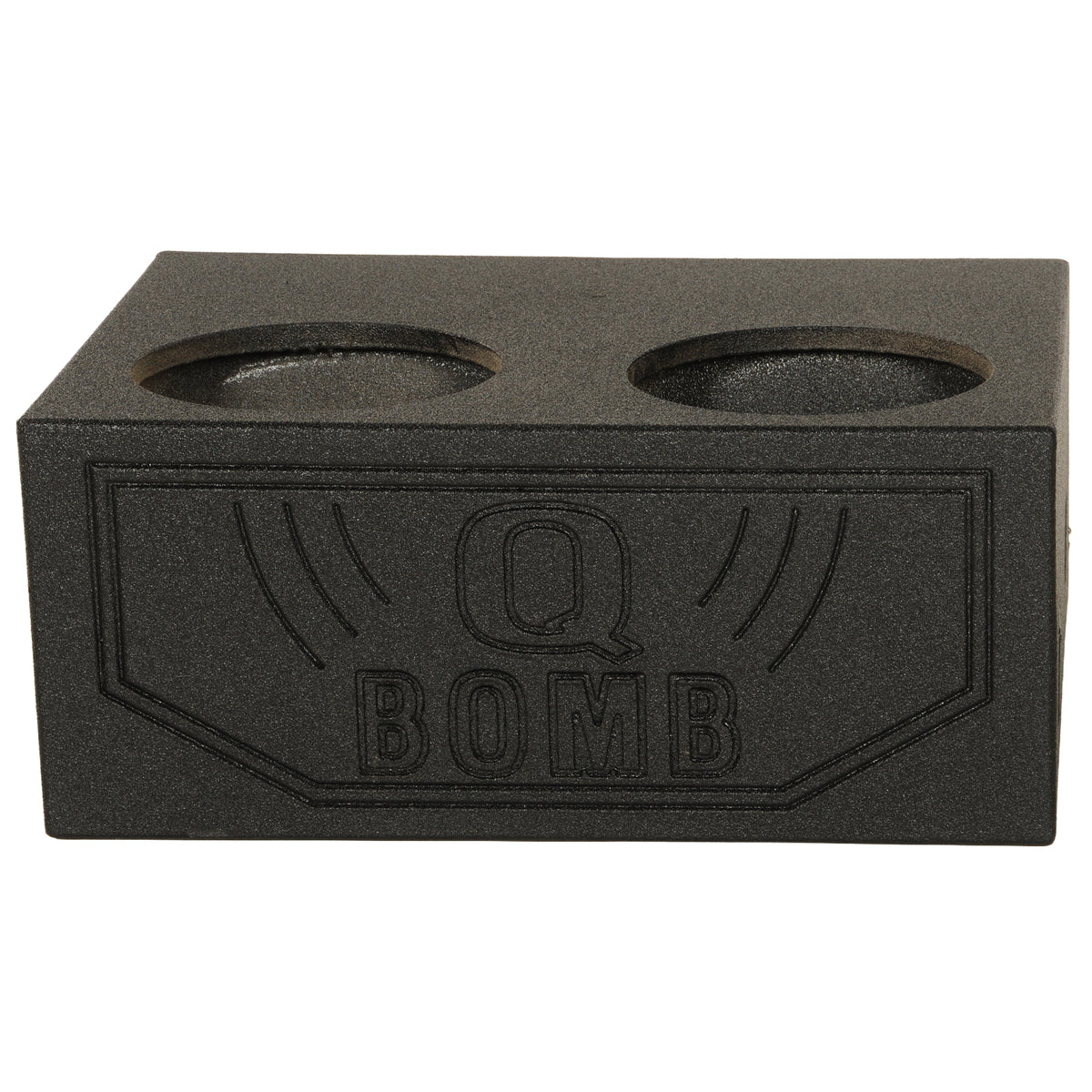 Q Power QBOMB124T Quad 12 Inch Sealed Subwoofer Box with Spray-On Bedliner - VMInnovations