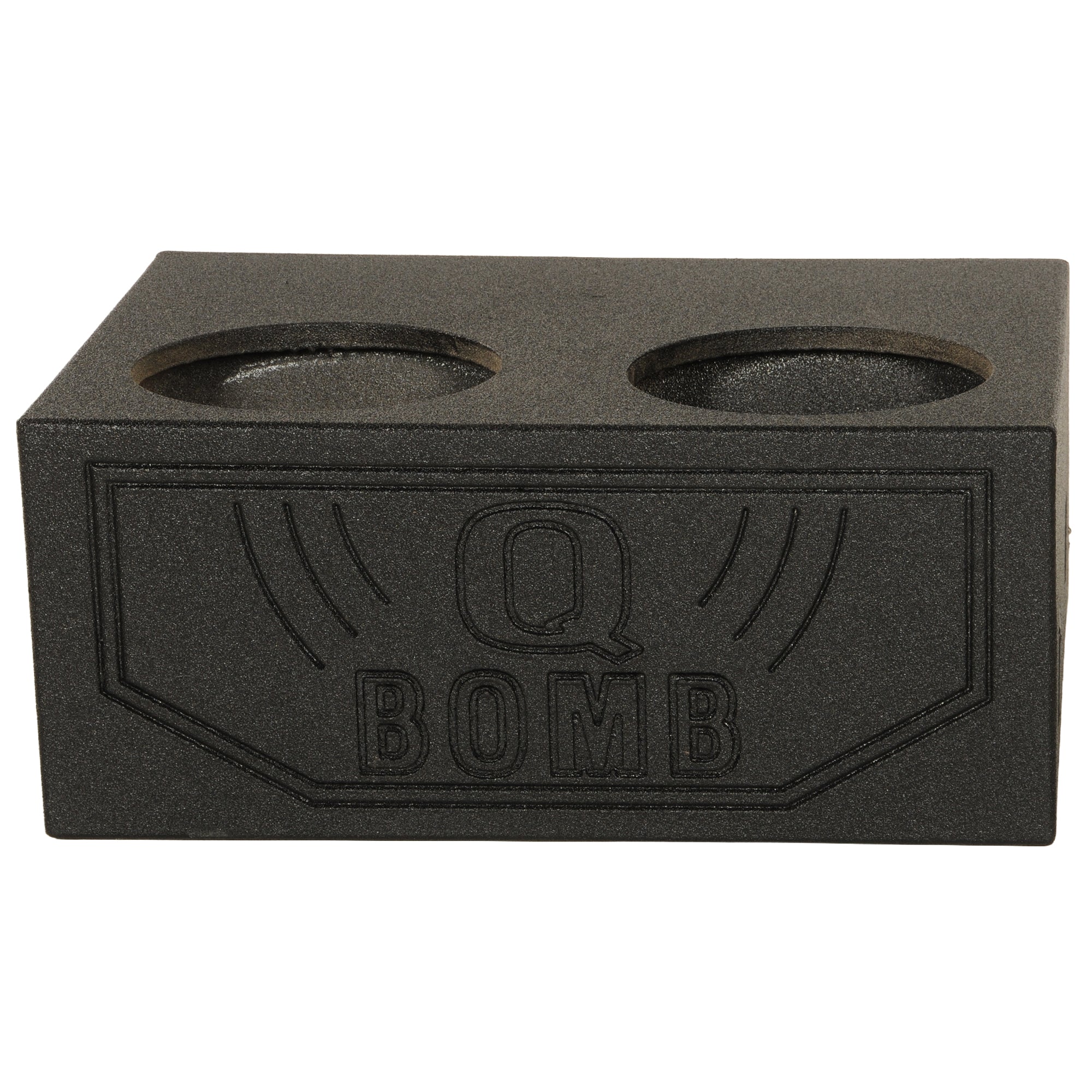 Q Power QBOMB124T Quad 12 Inch Sealed Subwoofer Box with Spray-On Bedliner - VMInnovations