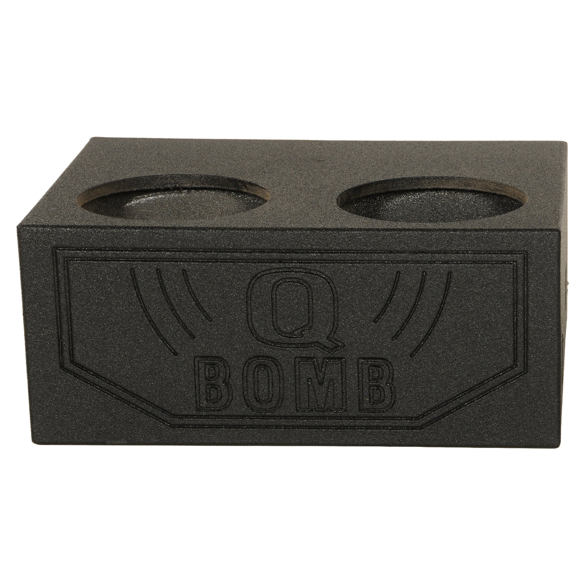 Q Power QBOMB124T Quad 12 Inch Sealed Subwoofer Box with Spray-On Bedliner - VMInnovations