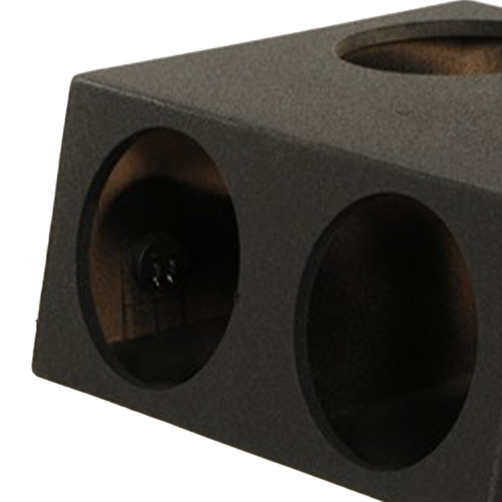 Q Power QBOMB124T Quad 12 Inch Sealed Subwoofer Box with Spray-On Bedliner