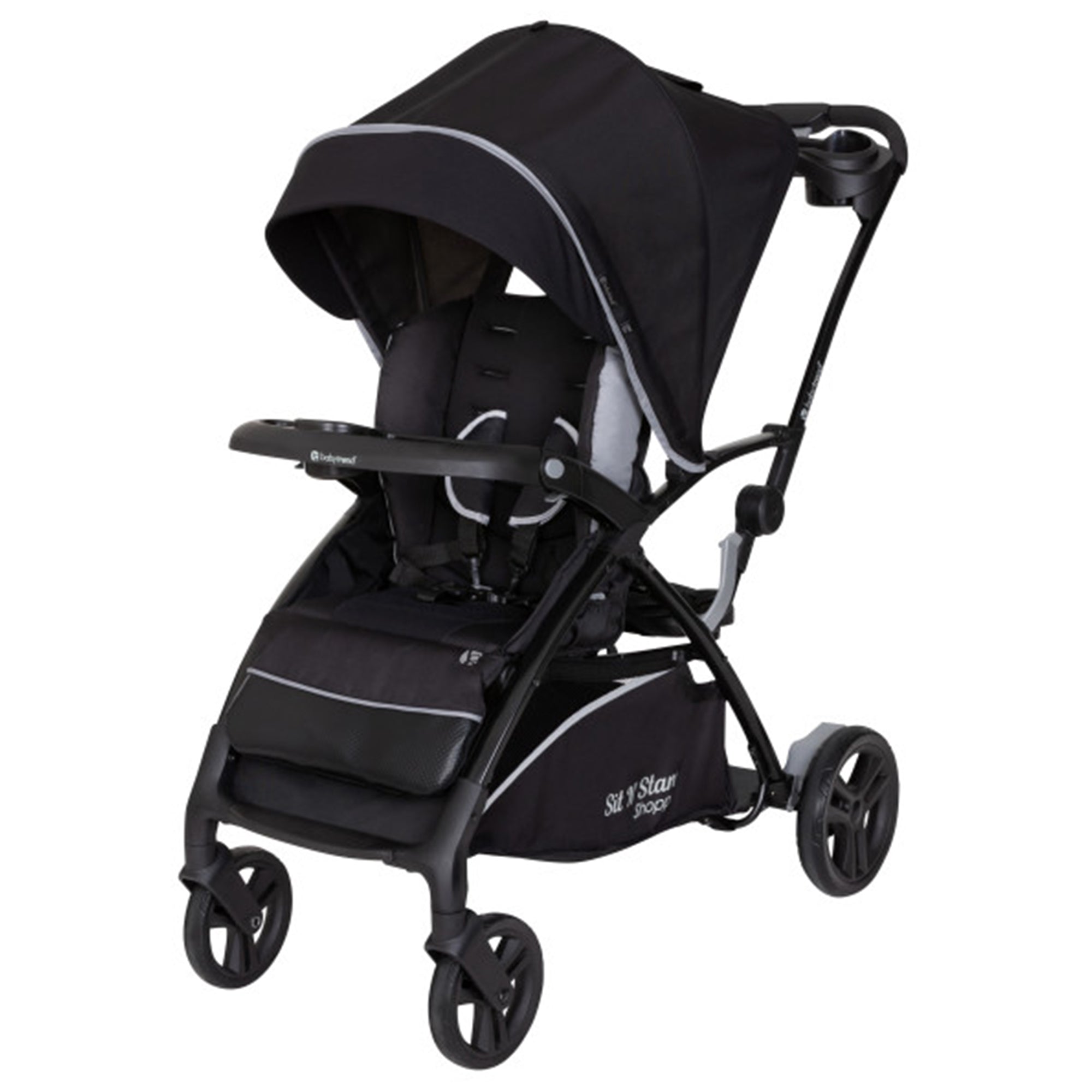 Baby Trend Sit N' Stand 5 in 1 Shopper Stroller with Canopy and Basket, Kona