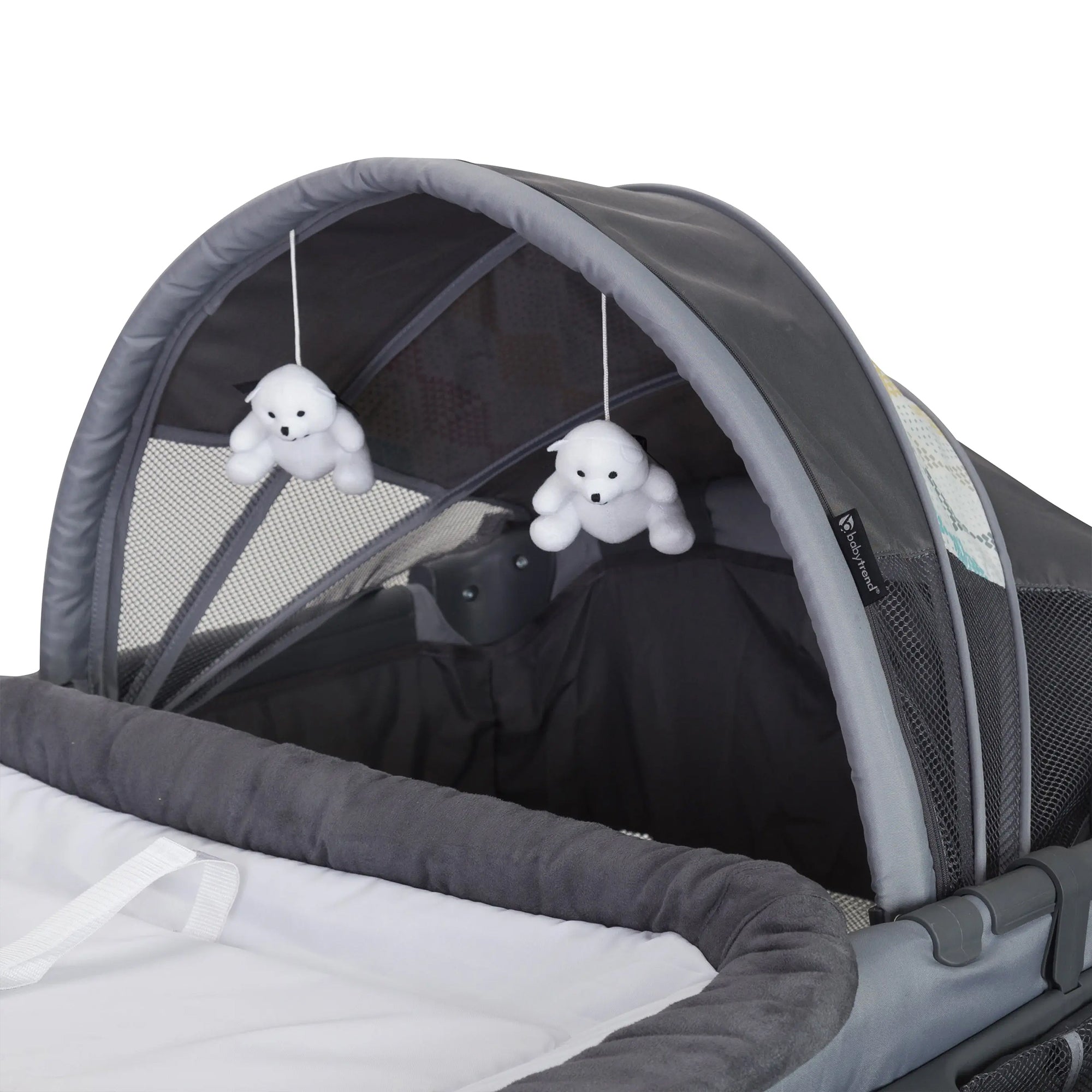 Baby Trend Deluxe II Nursery Center Playard Bassinet & Changing Table, Primrose - VMInnovations