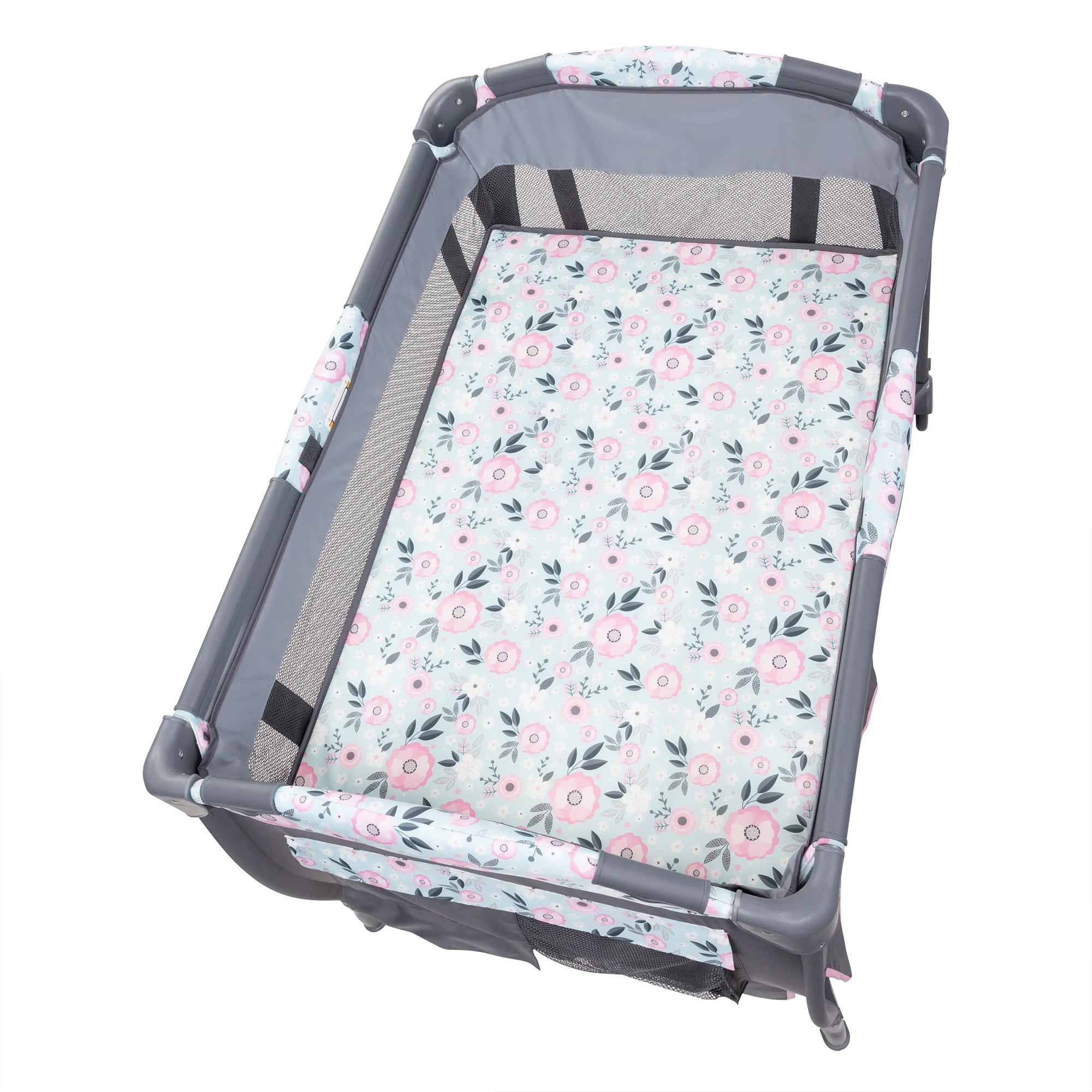 Baby Trend Deluxe II Nursery Center Playard Bassinet & Changing Table, Primrose - VMInnovations