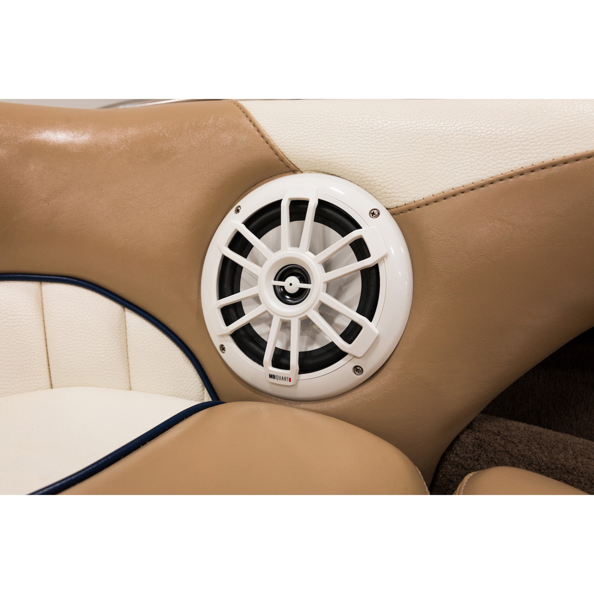 MB Quart NF1-116 Nautic Series Marine Coaxial Speakers, Pair, 6.5 Inches, White - VMInnovations