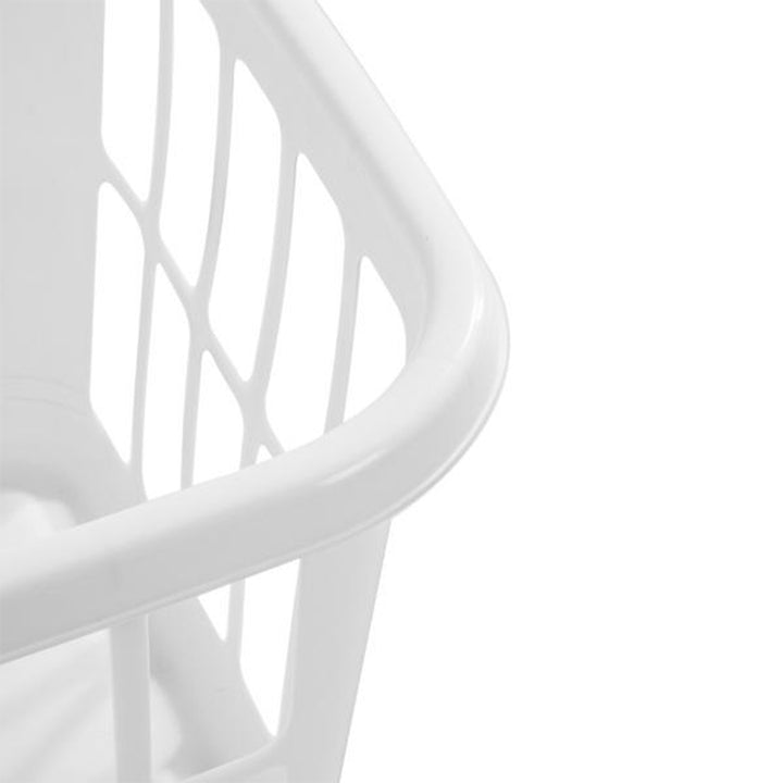 Sterilite Square Laundry Basket 1.25 Bushel Plastic Hamper with Handles, 12 Pack - VMInnovations