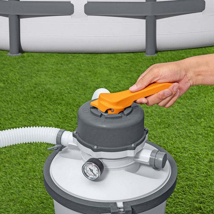 Bestway Flowclear 800 Gal Sand Filter Pool Pump w/ChemConnect & Top Flange Clamp - VMInnovations