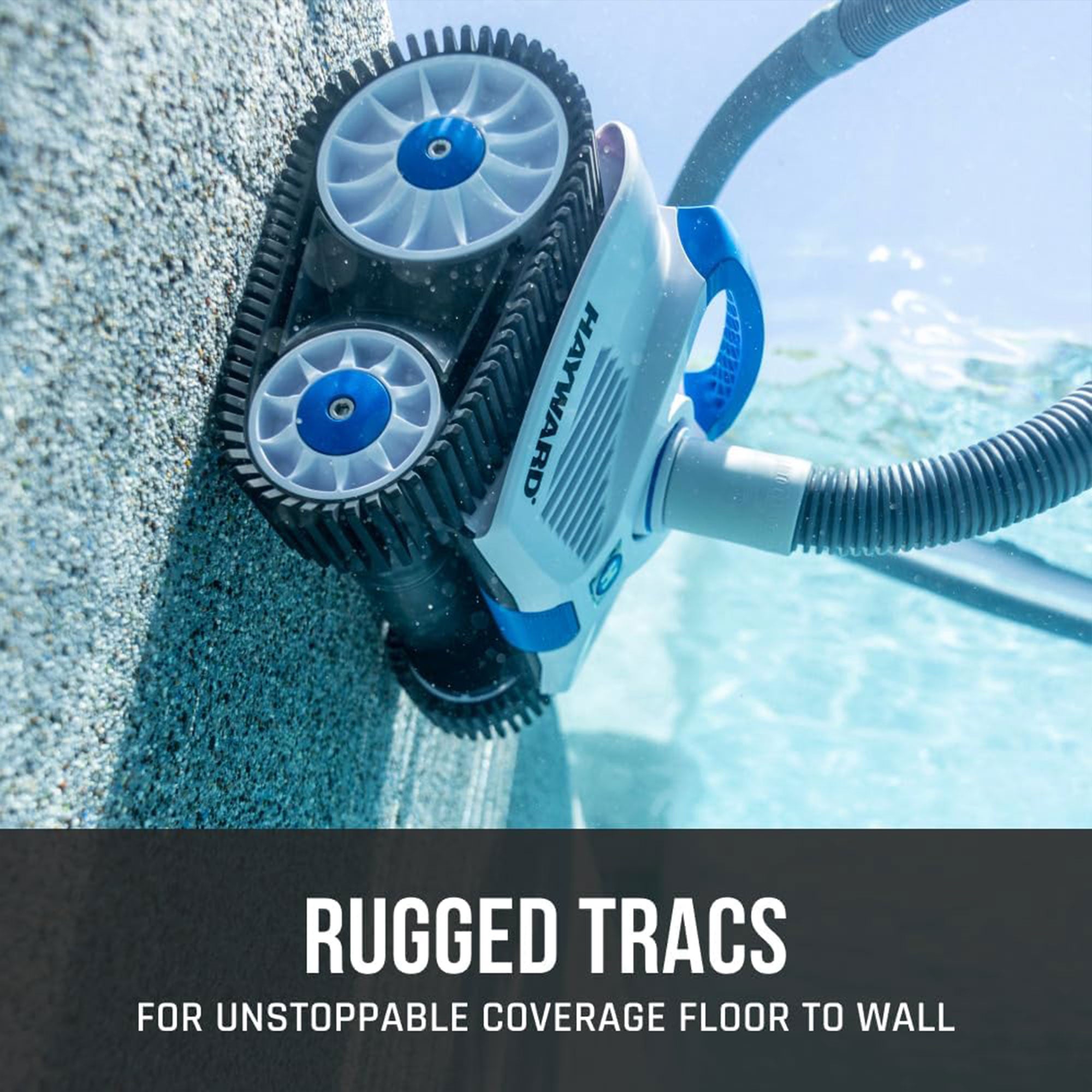 Hayward TracVac Lightweight Suction Vacuum Cleaner for In Ground Pools, White - VMInnovations