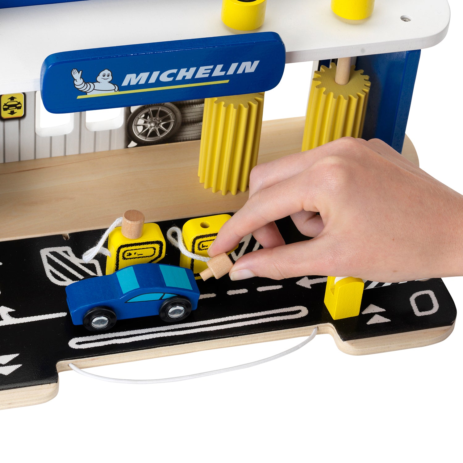 Michelin Car Service Station Kids Toy with 2 Cars for Ages 3+ (Open Box)