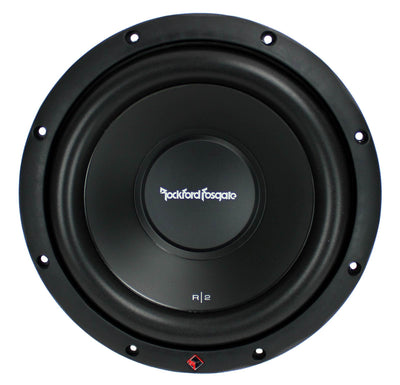 QPower Single 10 Inch Sub Box (2 Pack) and Rockford Fosgate Subwoofer (2 Pack)