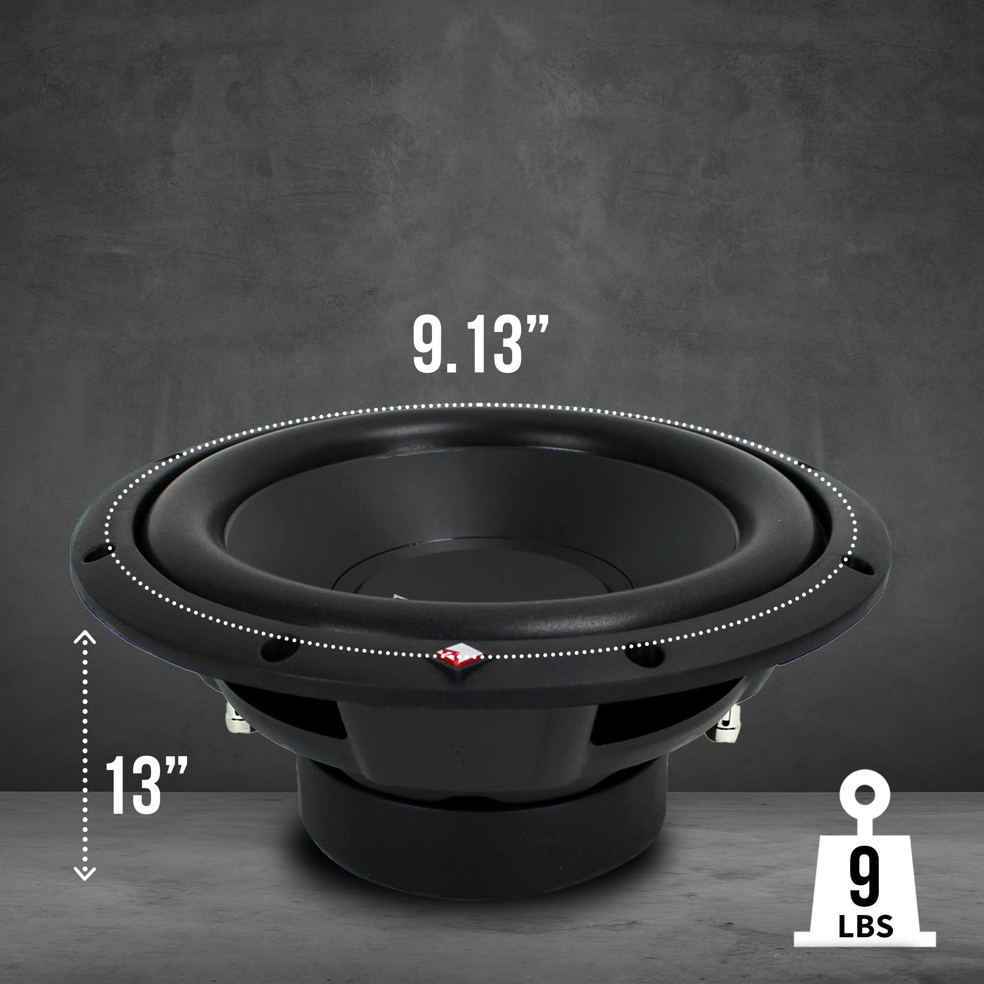 ROCKFORD R2D2-10 500W 10" 2-Ohm DVC Subwoofer Power Sub Woofer (For Parts)