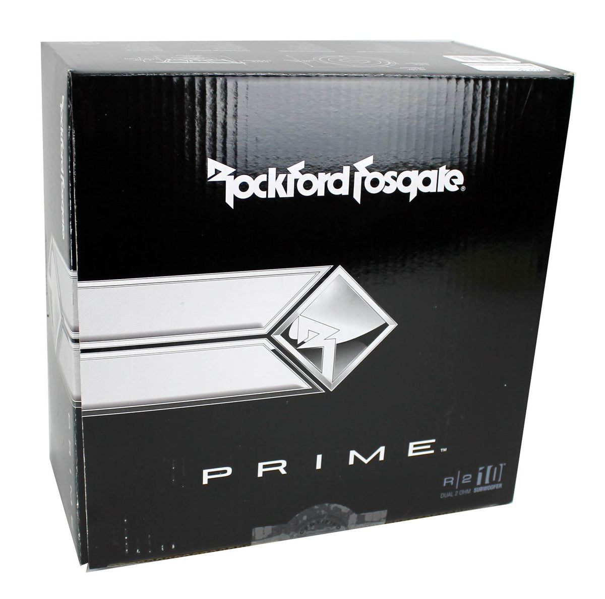 QPower 2 Hole 10 Inch Subwoofer Box and Rockford Fosgate R2D2 Subwoofer (2 Pack)