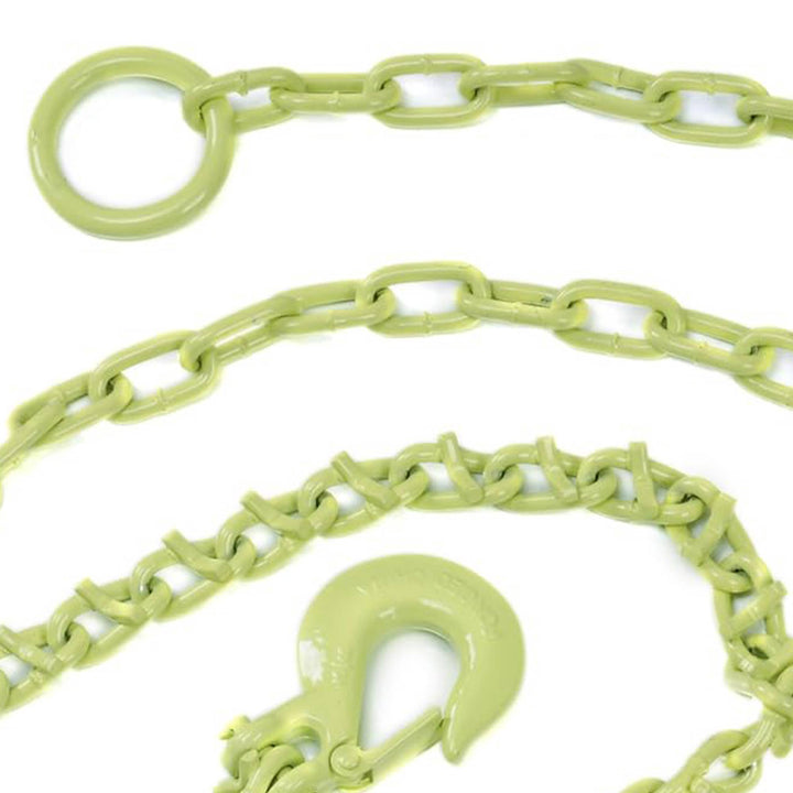 Timber Tuff TMW-20 12-Foot Log Grabber Chain Loop Slides Over 2" Ball, Green - VMInnovations