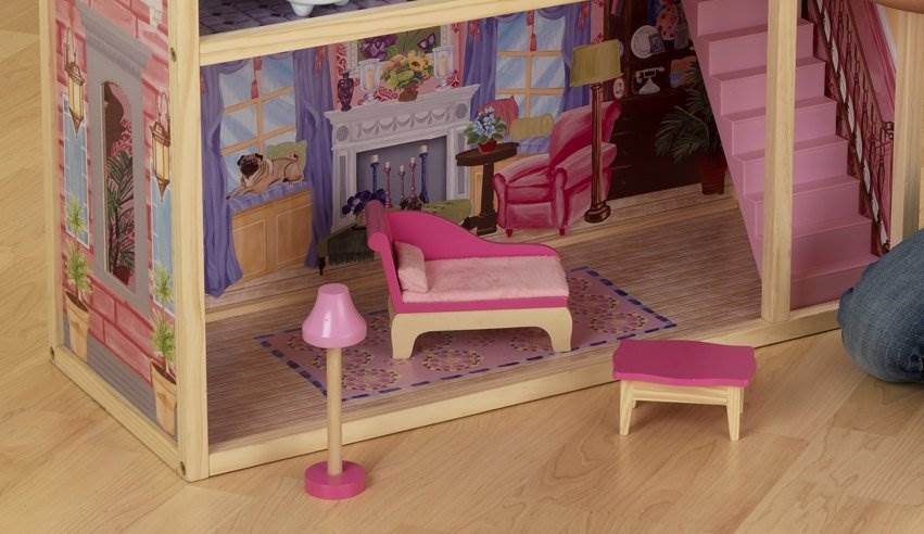 KidKraft Hannah Wooden Dollhouse Pretend Play Doll House & Furniture 65092