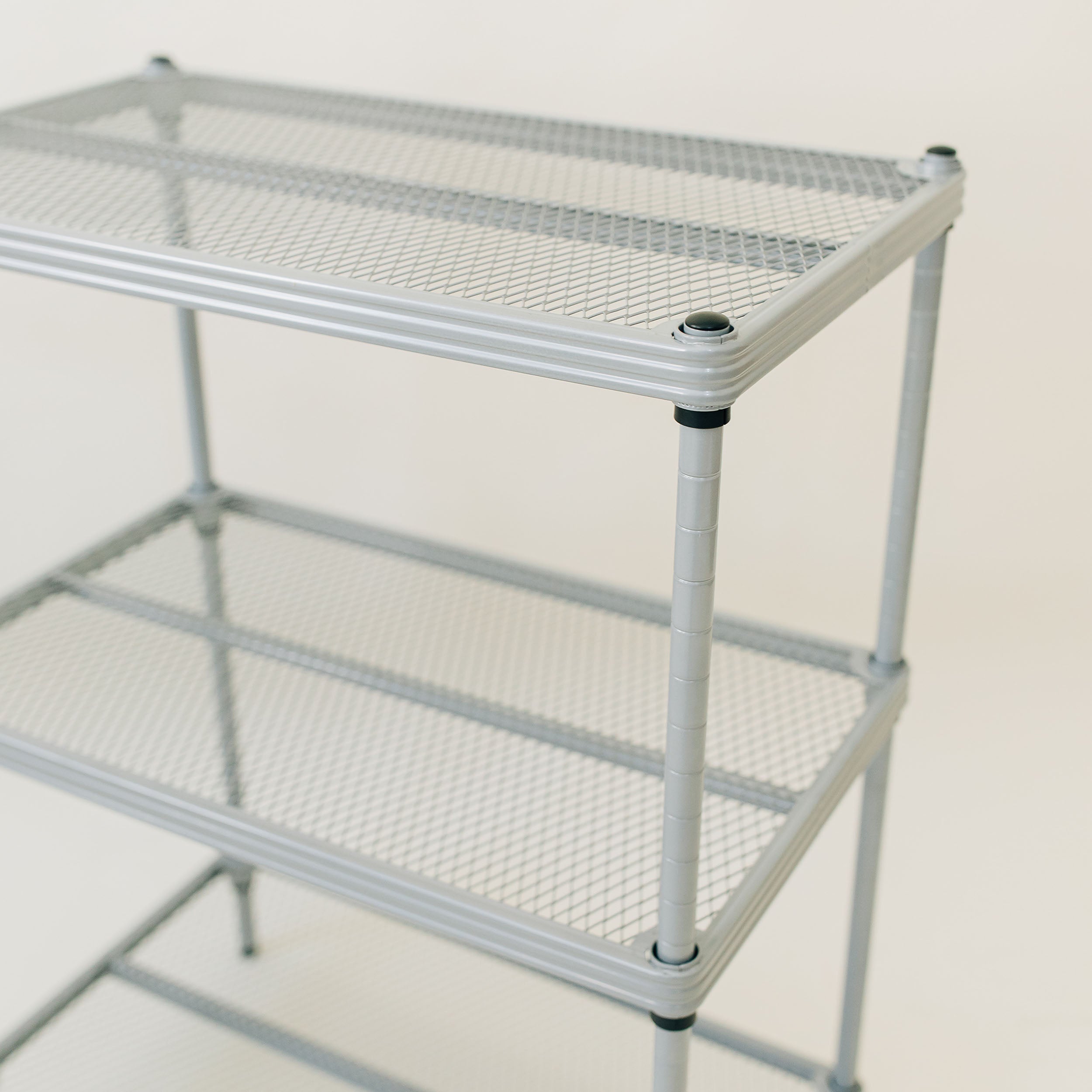 Design Ideas 3 Tier Full-Size Metal Storage Shelving Unit Rack, Silver(Open Box) - VMInnovations
