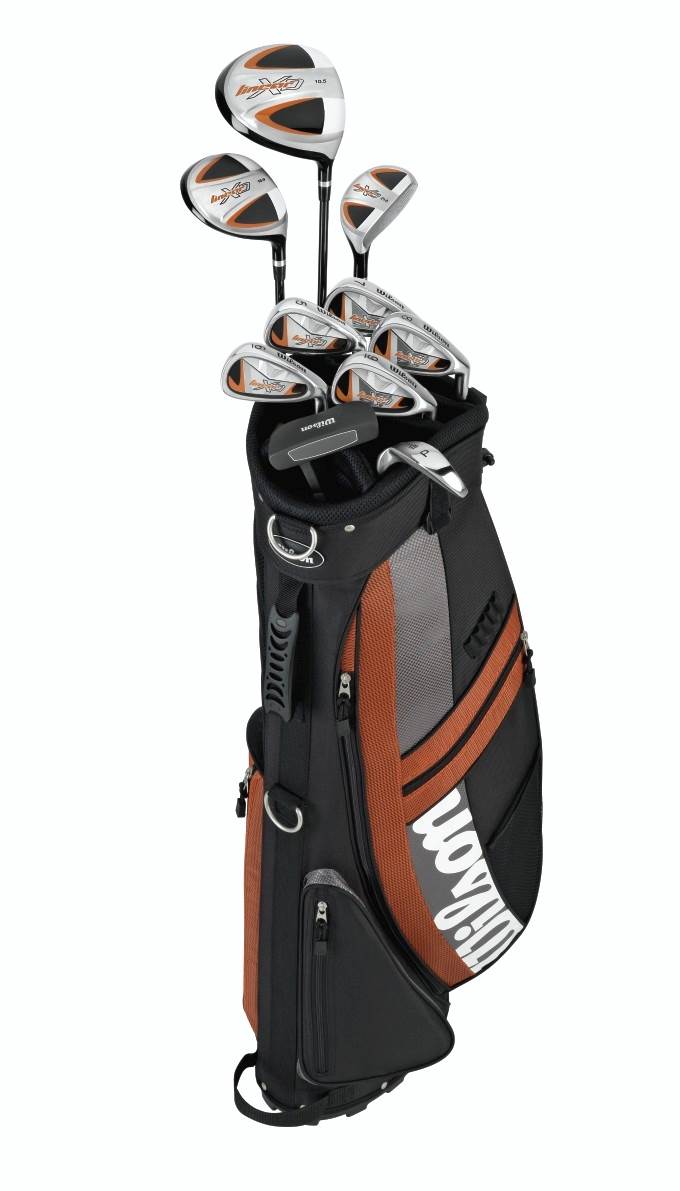 WILSON Linear Mens R-Hand Complete Golf Club Set w/ Bag