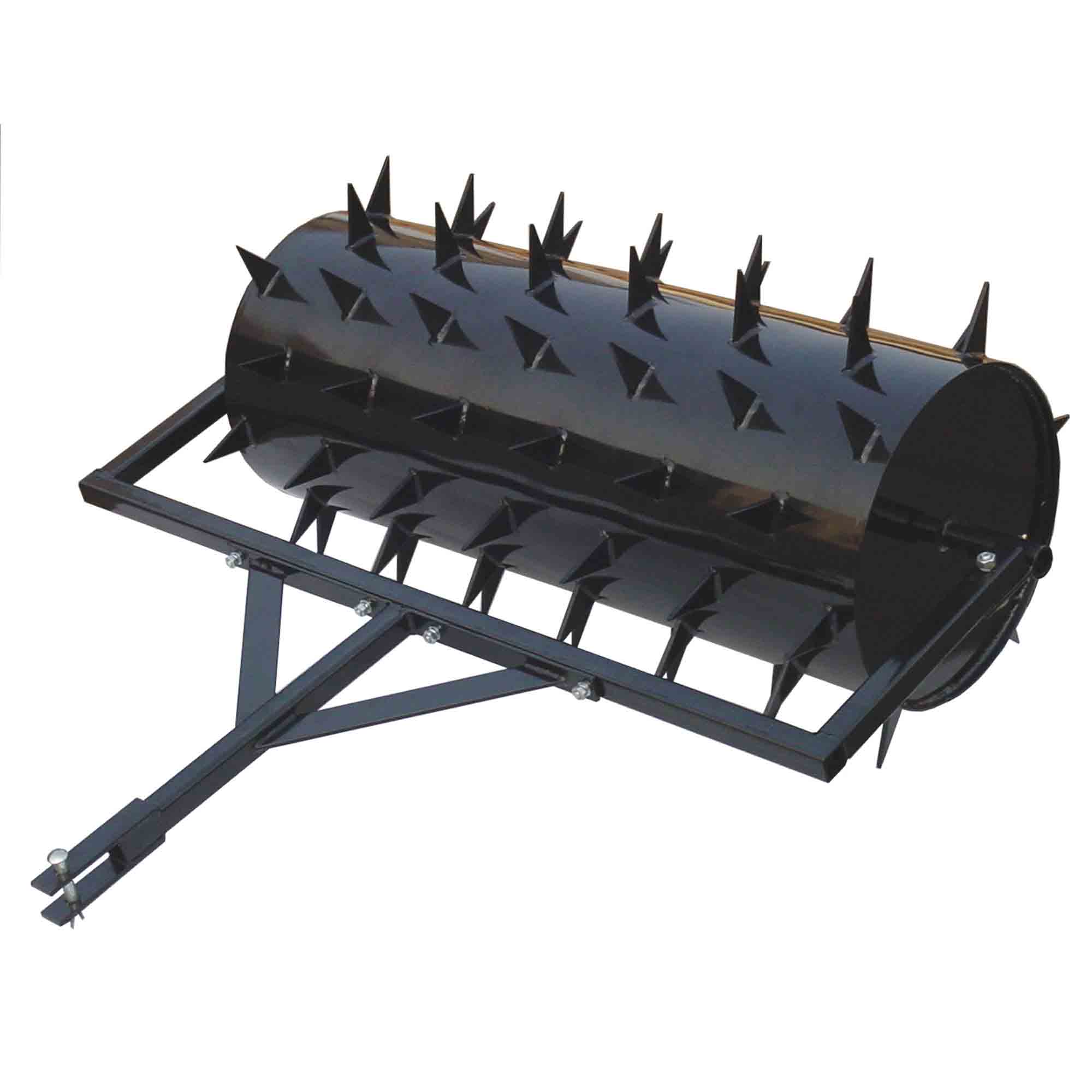 Yard Tuff 48" Wide Drum Spike Aerator w/Pin Style Hitch for Gardening (Open Box)