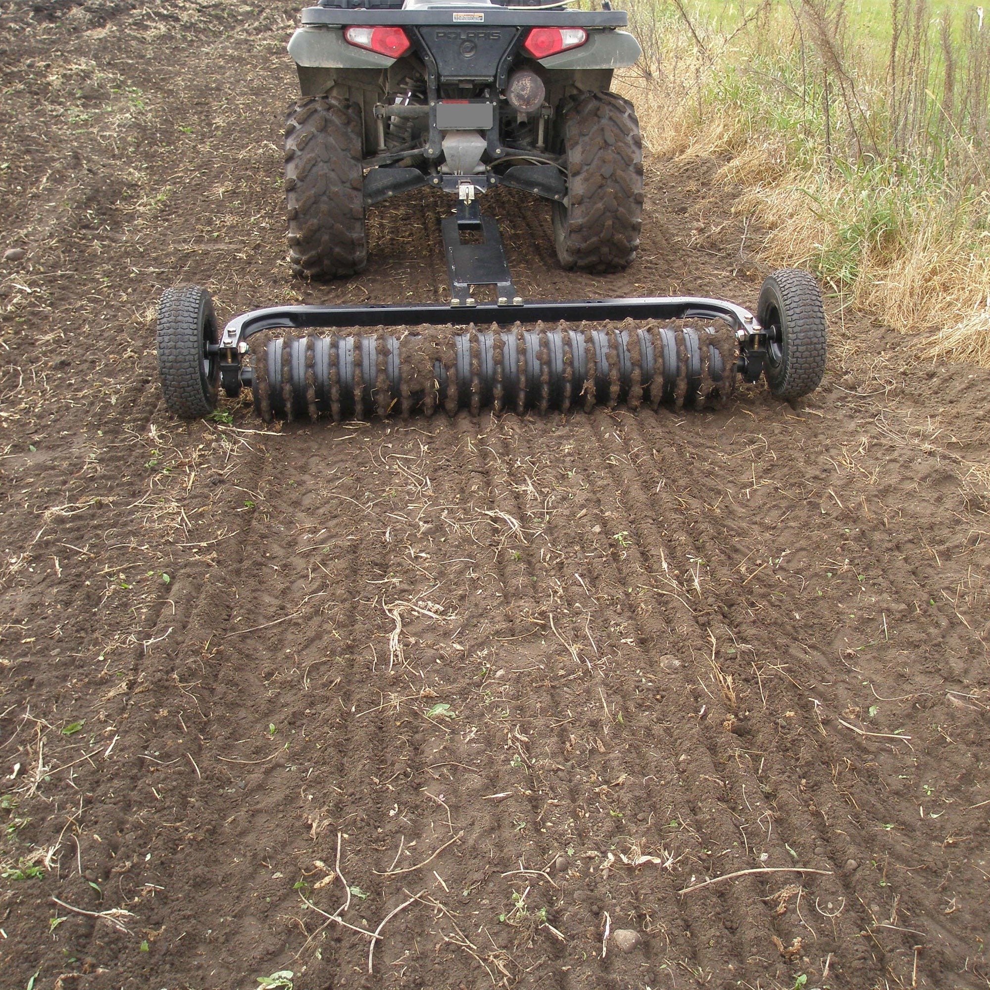 Field Tuff Cultipacker 72" 3 Point Hitch Durable Soil Preparation Tool, Black - VMInnovations