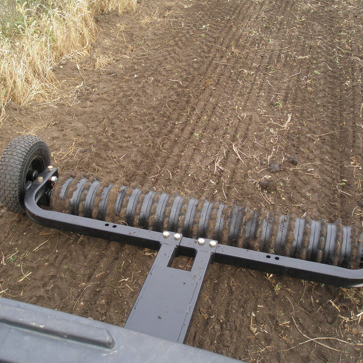 Field Tuff Cultipacker 72" 3 Point Hitch Durable Soil Preparation Tool, Black - VMInnovations