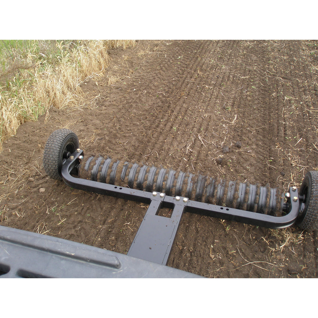 Field Tuff Cultipacker 48" 3 Point Hitch Durable Soil Preparation Tool, Black - VMInnovations