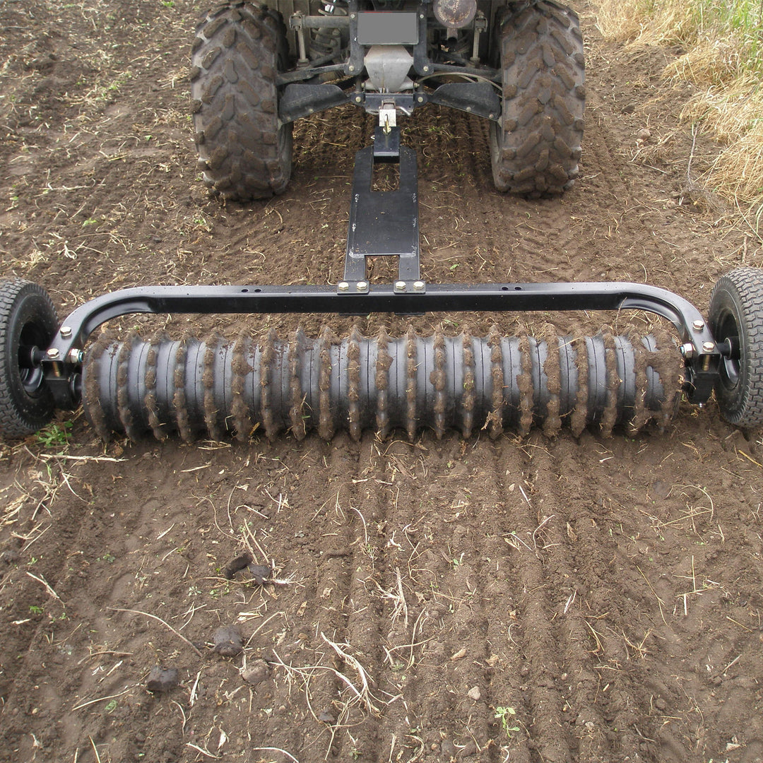 Field Tuff Cultipacker 48" 3 Point Hitch Durable Soil Preparation Tool, Black - VMInnovations