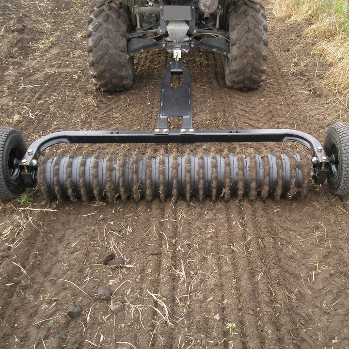 Field Tuff Cultipacker 48" 3 Point Hitch Durable Soil Preparation Tool, Black - VMInnovations