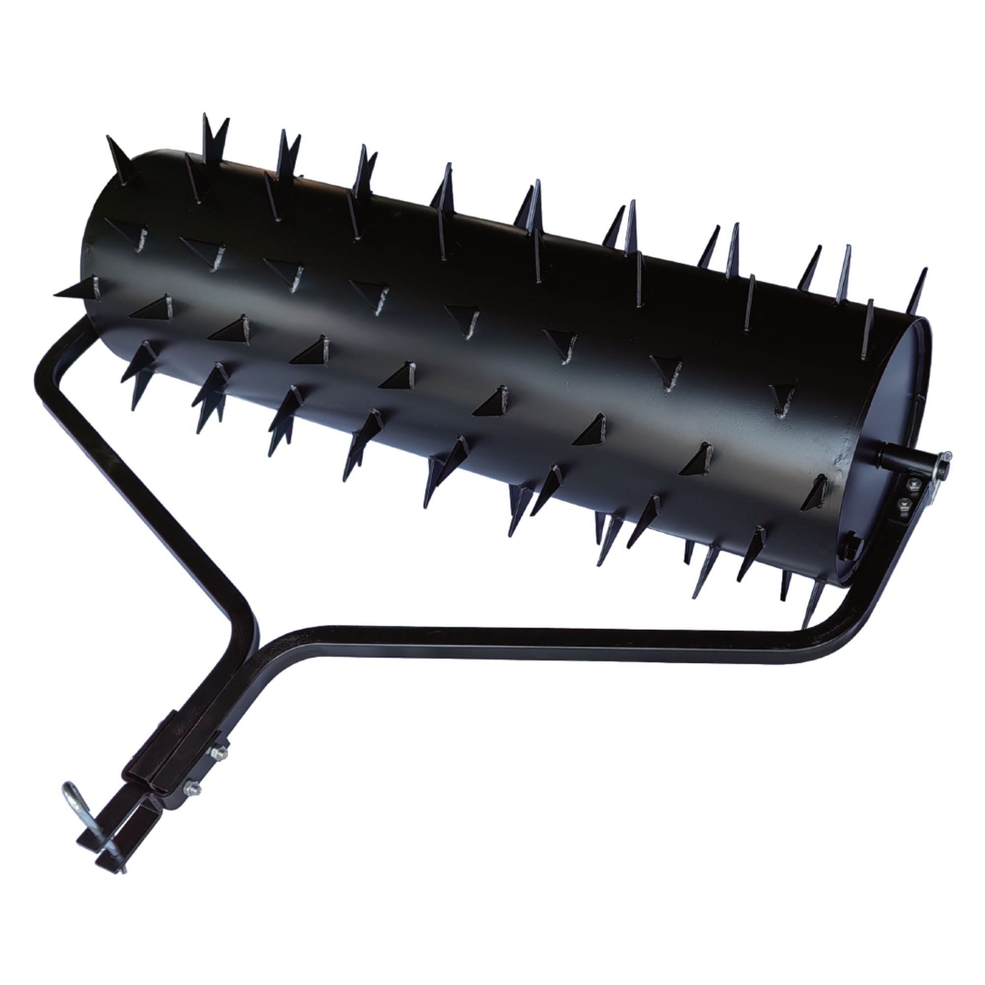 Yard Tuff Drum Spike Aerator, 60 Inch Tow Behind Lawn Roller Attachment, Black - VMInnovations