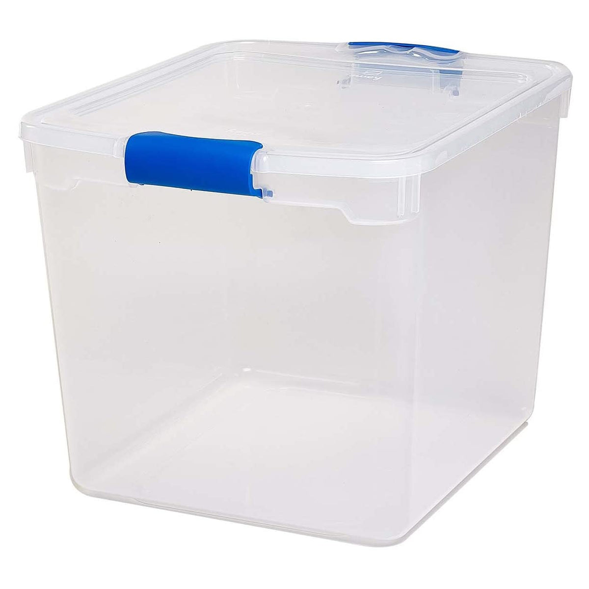 Homz 31 Quart Heavy Duty Clear Plastic Stackable Storage Containers, 4 Pack (2 Pack) + Homz 15.5 Quart Heavy Duty Clear Plastic Stackable Storage Containers, 4 Pack (2 Pack)