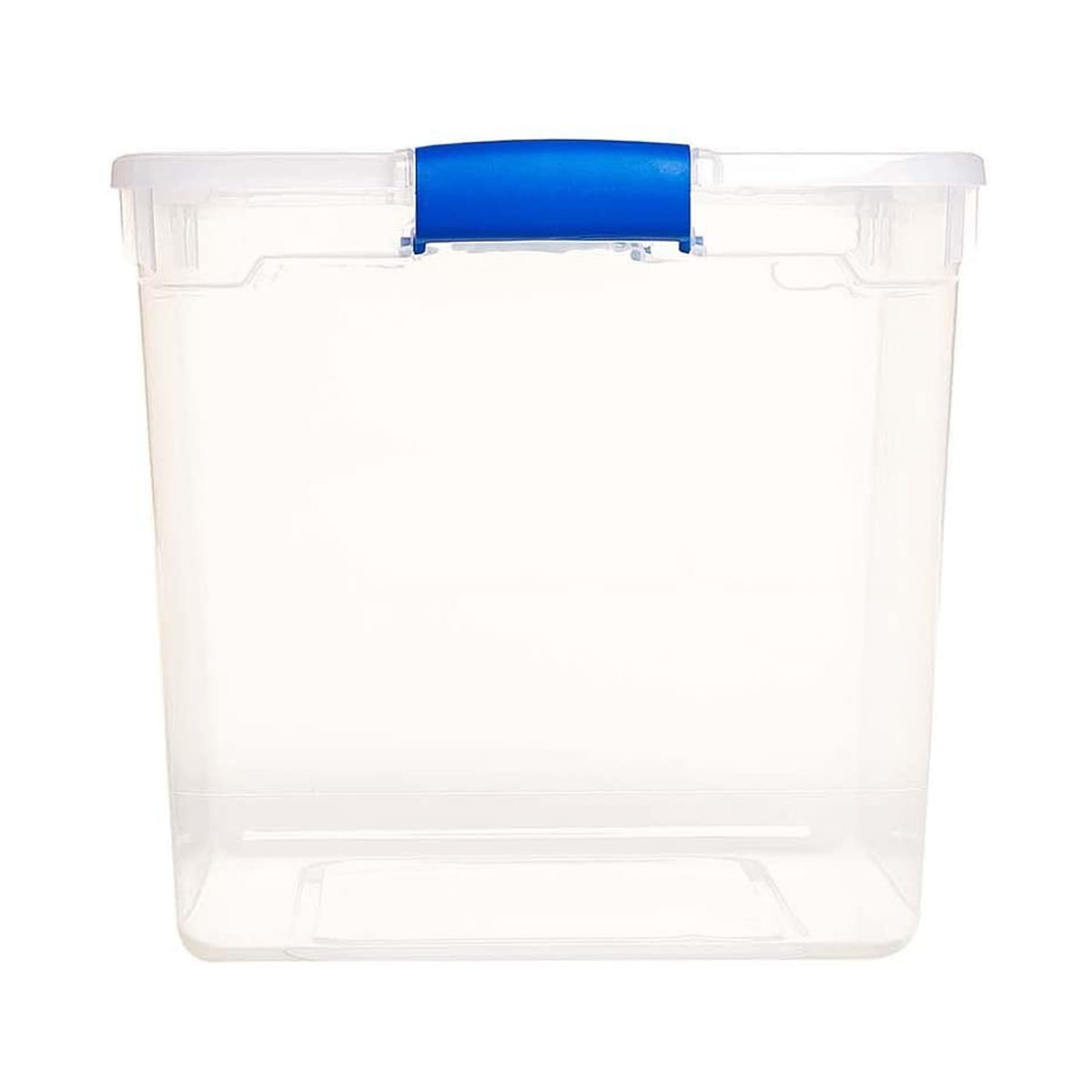Homz 31 Quart Heavy Duty Clear Plastic Stackable Storage Containers, 4 Pack (2 Pack) + Homz 15.5 Quart Heavy Duty Clear Plastic Stackable Storage Containers, 4 Pack (2 Pack)