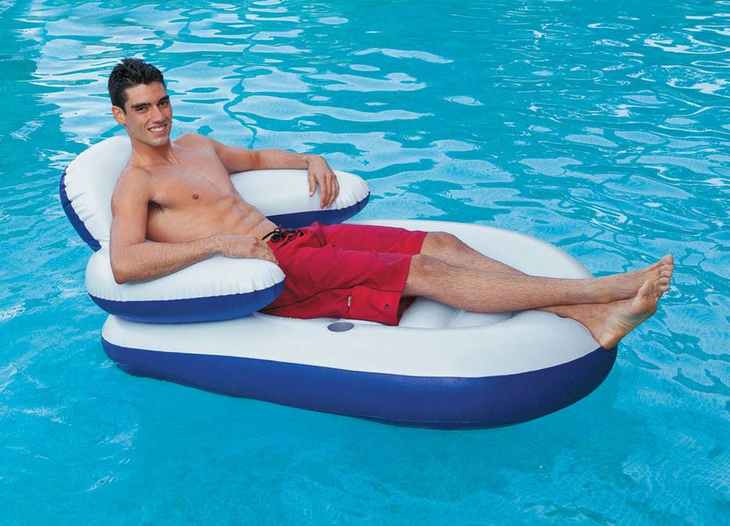 INTEX Comfy Cool Inflatable Floating Lounge Chair - Open Box