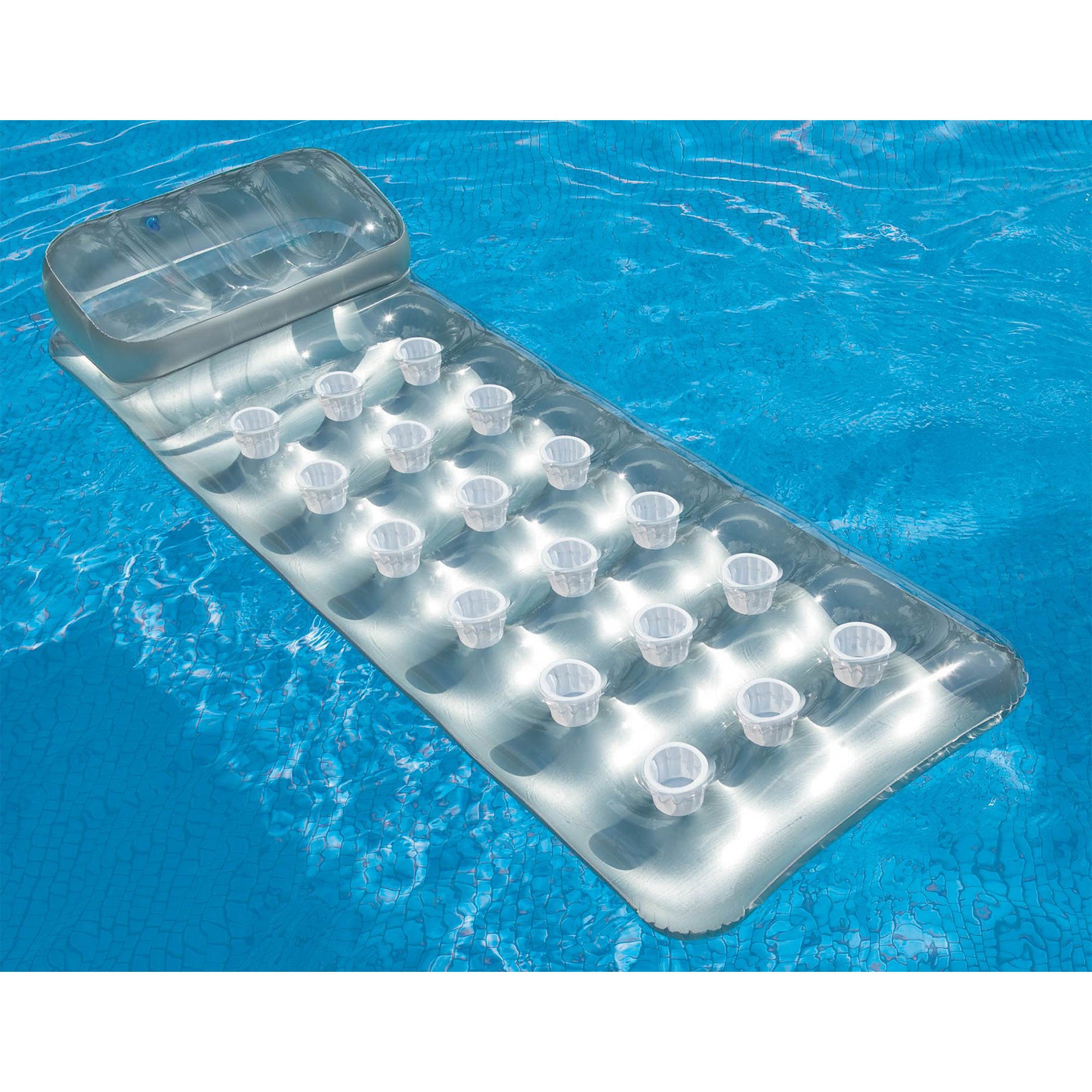 Intex 18-Pocket Mattress Suntanner Pool Lounger w/ Headrest (4 Pack) | 58894EP