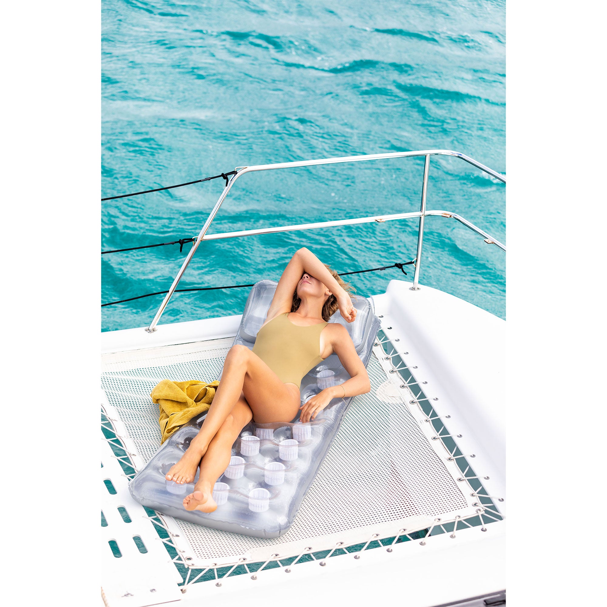 Intex 18-Pocket Mattress Suntanner Pool Lounger w/ Headrest (4 Pack) | 58894EP