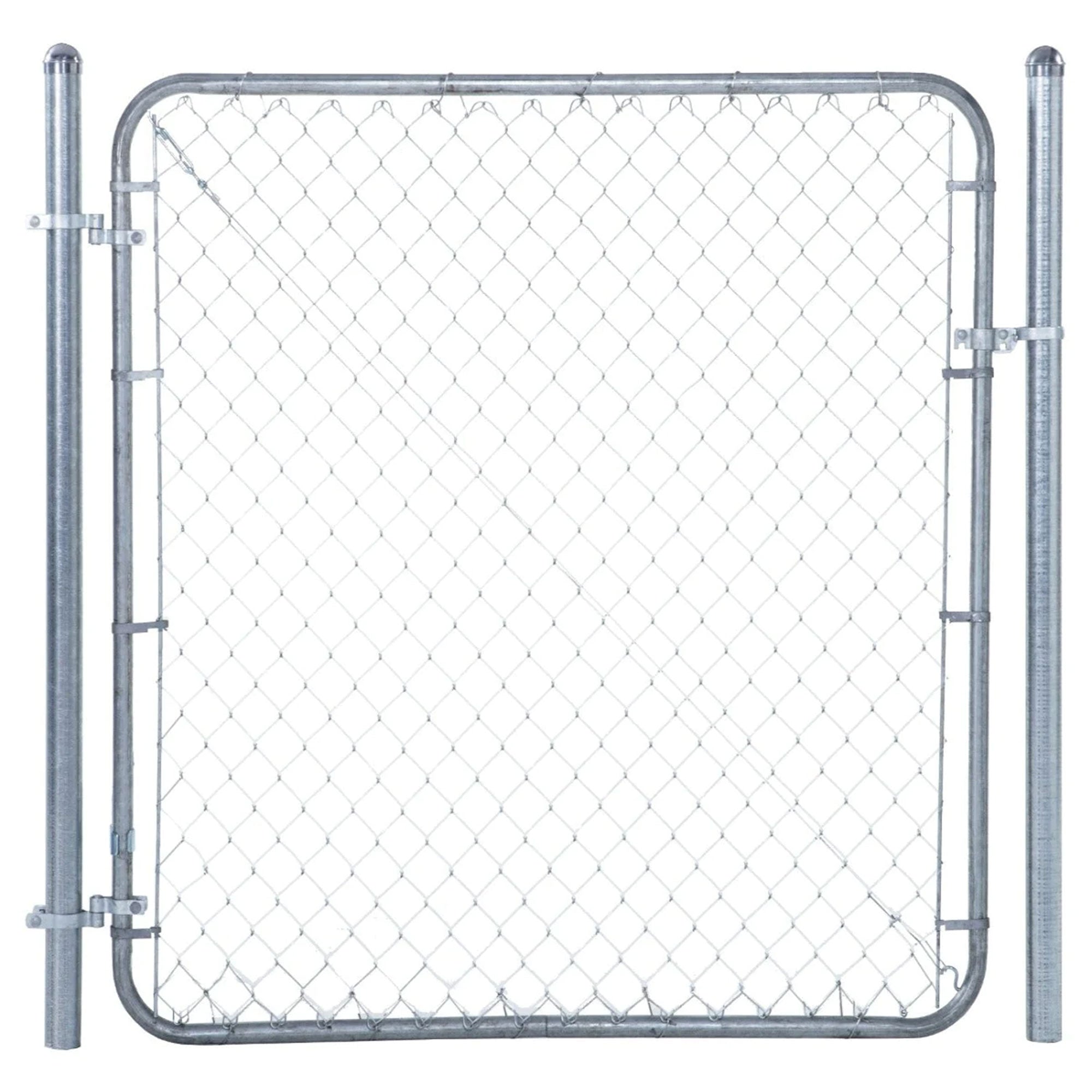 Adjust-A-Gate Fit-Right Adjustable Gate Kit with Round Corner Frame, Gray (Used) - VMInnovations