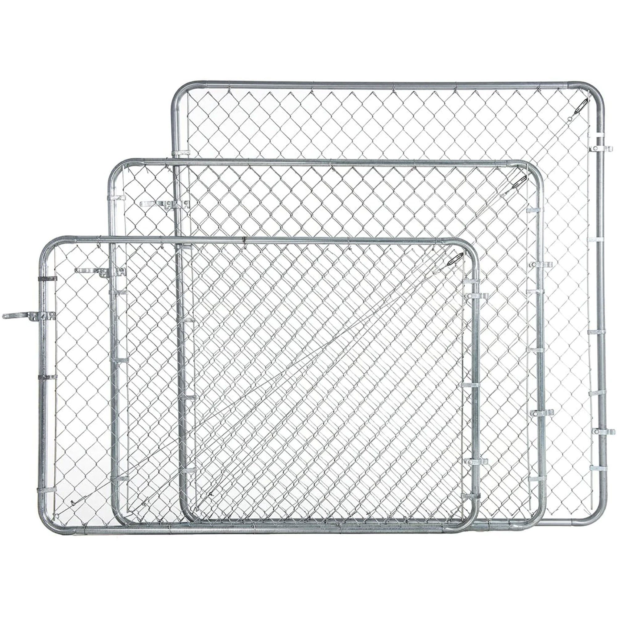 Adjust-A-Gate Fit-Right Adjustable Gate Kit with Round Corner Frame, Gray (Used) - VMInnovations