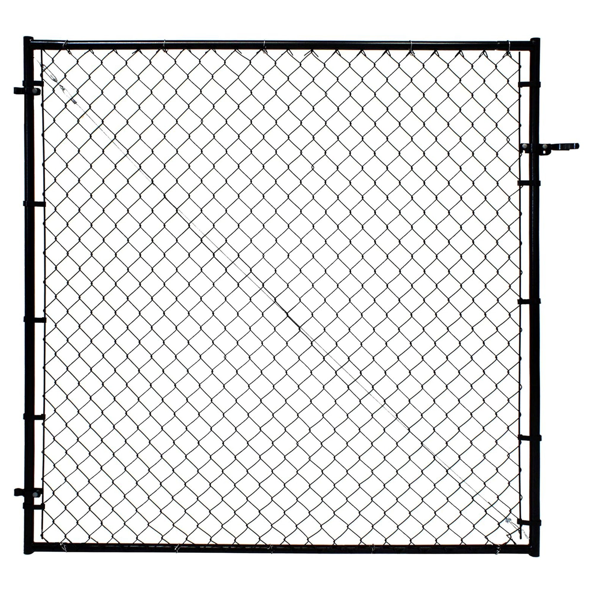 Adjust-A-Gate Fit-Right Adjustable Steel Square Corner Gate Kit, Black(Open Box) - VMInnovations